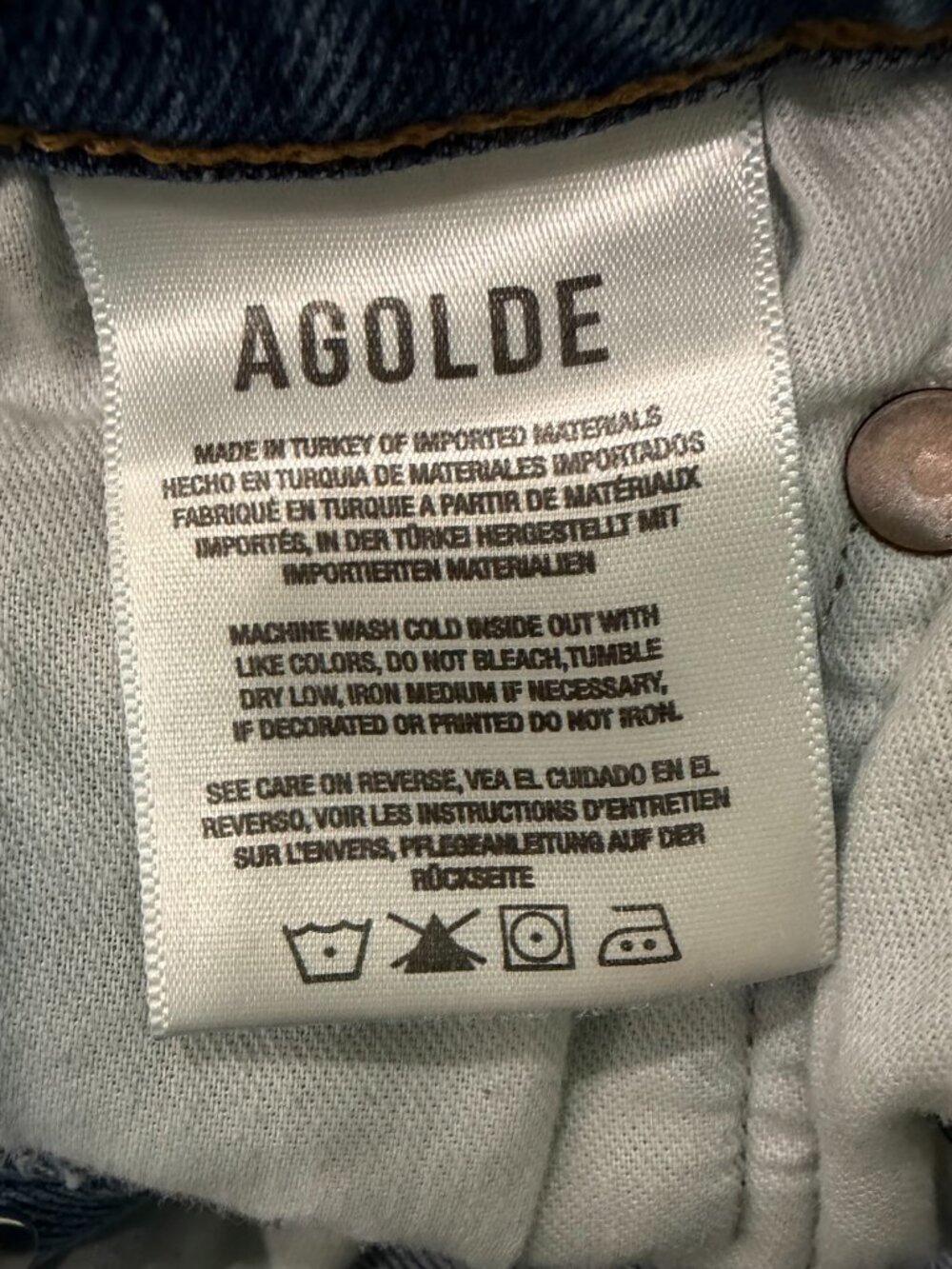 Agolde Nico High Rise Slim Fit Jeans - Size 26 - Picture 8 of 11
